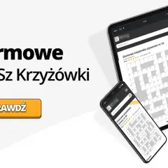 Tablet i smartfon wyświetlające darmowe krzyżówki.