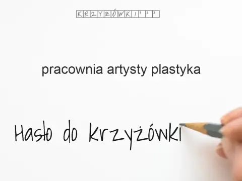 Krzyżówka: Pracownia artysty plastyka? Atelier to klucz!