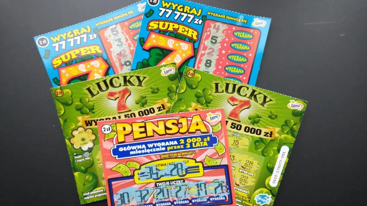 Kupony zdrapki LOTTO z motywami szczęścia i dużymi wygranymi.