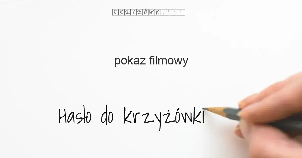 krzyżówka pokaz filmu seans projekcja