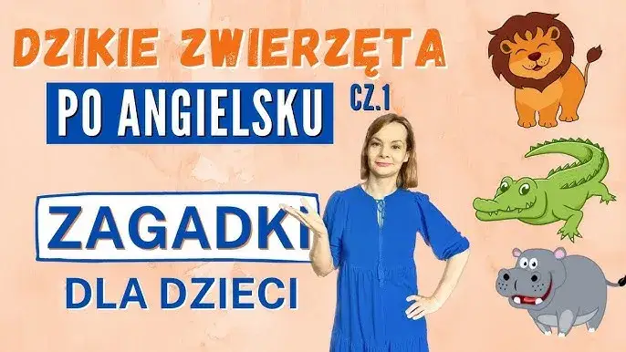 dzieci bawiące się z zagadkami o zwierzętach po angielsku, łatwe zagadki dla dzieci