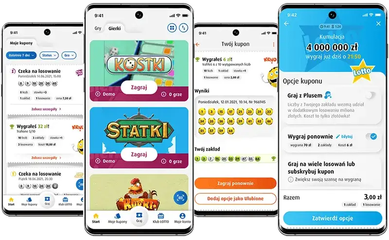 aplikacja mobilna lotto na telefonie
