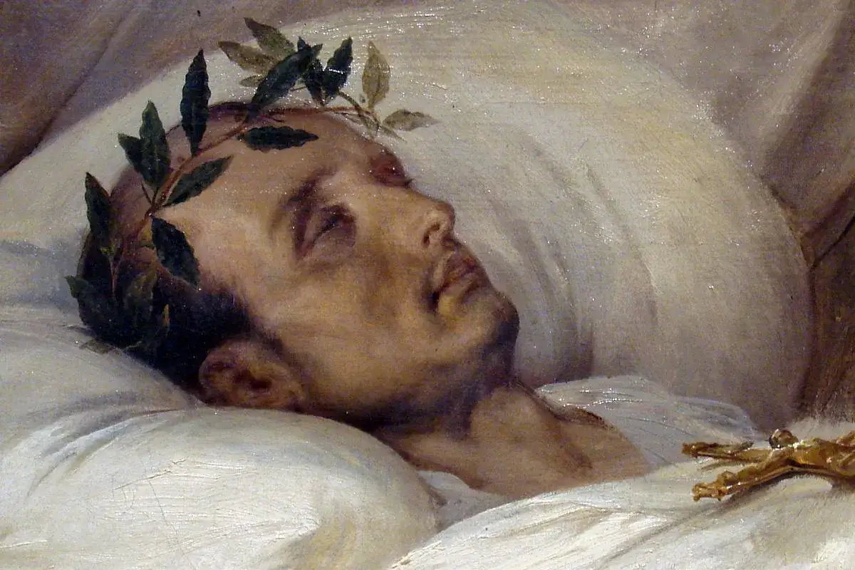 Napoleon Bonaparte na łożu śmierci